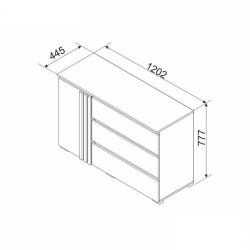 MALTORA fiókos komód – Modern, elegáns és praktikus tárolómegoldás