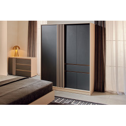 ASCOR nyíló ajtós gardrób – Modern gardróbszekrény polcokkal és akasztóval