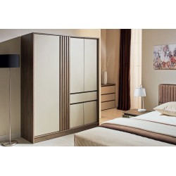 ASCOR nyíló ajtós gardrób – Modern gardróbszekrény polcokkal és akasztóval