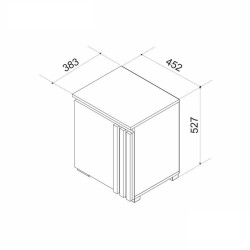 MALTORA éjjeli szekrény – modern, praktikus hálószobai tároló