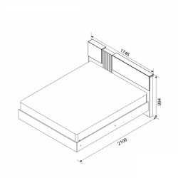 MALTORA ágykeret – modern, párnázott fejtámlás ágy