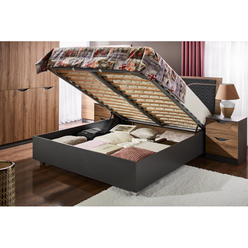 HAPPA franciaágy – modern, steppelt fejtámlás ágy 180x200 cm