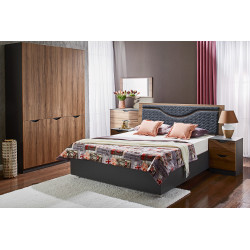 HAPPA franciaágy – modern, steppelt fejtámlás ágy 180x200 cm