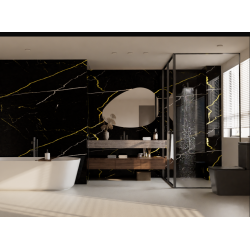 Márvány PVC Fekete arany