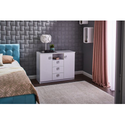 RIONA komód fiókokkal, ajtóval