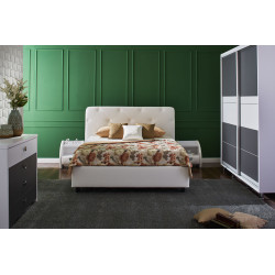 CARLIST kárpitozott franciaágy