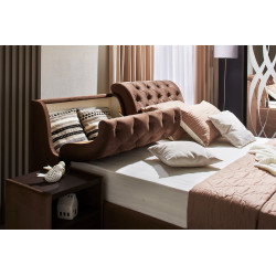 FRANT kárpitozott franciaágy