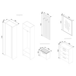 SORAL előszoba bükk-grafit