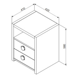 AMBAS éjjeliszekrény – Modern bútor | Lakásform.hu