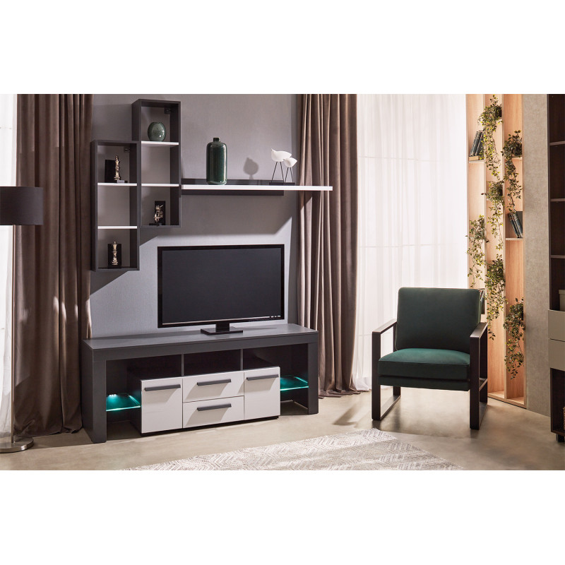 Modern TV-állvány LED opcióval – Megfizethető prémium nappali bútor | Lakásform.hu