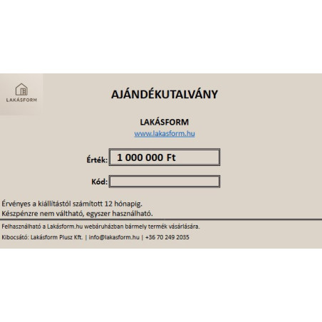 Bútor vásárlás ajándékutalvány – tökéletes ajándék bármilyen alkalomra