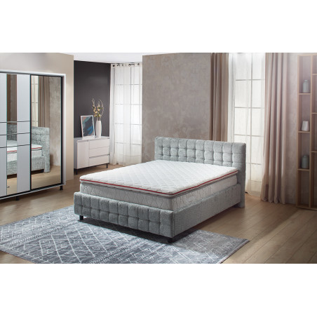 SOMTOP Plus 8 cm memóriahabos fedőmatrac – extra kényelmes, levehető huzattal, közepesen puha