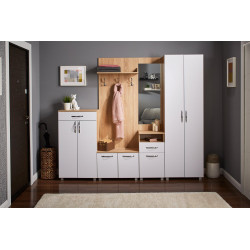 BORUN előszoba kis komód – modern, kompakt tárolóbútor kisebb helyiségekbe