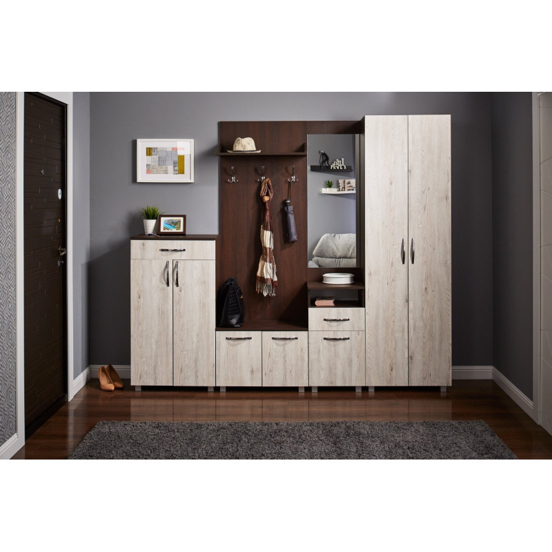 BORUN előszoba – grafit| Modern és praktikus előszobabútor család