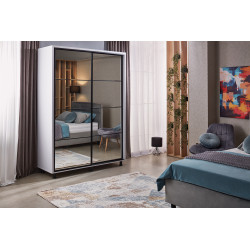 TARION gardrób tükörrel – modern tolóajtós szekrény, elegáns és helytakarékos kialakításban