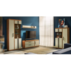 FIRENZE nappali vitrin 2,1 m – Modern üvegajtós vitrin | Lakásform.hu