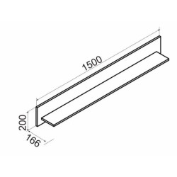 FIRENZE nappali polc 1,5 m – Modern falipolc | Lakásform.hu